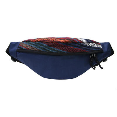 

Unisex Nylon Waist Bags Splicing Color Sports Belt Fanny Packs Chest Bags