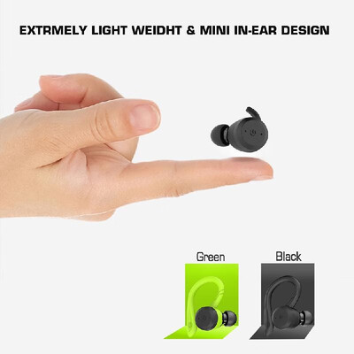 

TWS Earbuds True Wireless Bluetooth 50 Headset with Charging Box Mic Twins Stereo Earphone Waterproof IPX7 with Ear-hook In-ear N