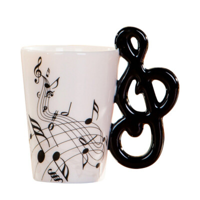 

Mugs Creative Guitar Shape Coffee Mug Personality Notes Porcelain Cup Colorful Package Home Office Essential Mugs