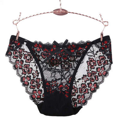 

New Femlae Low Waist Briefs Underwear Women Lace Embroidery Panties Seamless Lace Sexy Panties