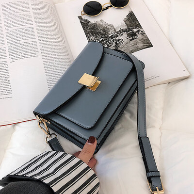 

2019 popular womens bag new wave fashion shoulder bag net red packet texture messenger bag wild foreign small square bag
