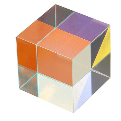 

15mm x 15mm Optical Cube Prism Laser Beam Combination Toy