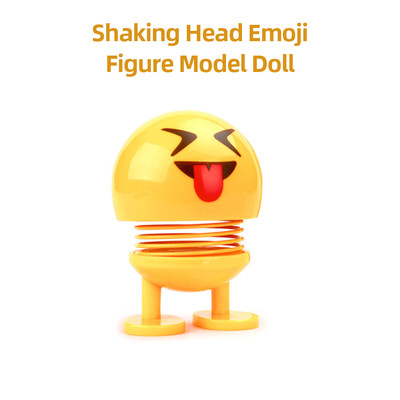 

Car Ornaments Creative Expression Dolls Shaking Head Emoji Figure Model Doll Decoration Gifts