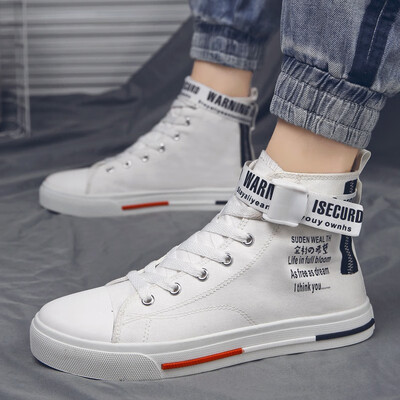 

Summer high-top canvas shoes Korean version of the trend of wild casual tide shoes net red breathable cloth shoes mens shoes
