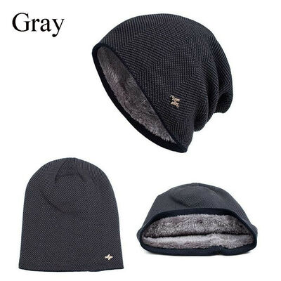 

Mens Women Knit Ski Cap Hip-Hop Blank Color Winter Warm Unisex Beanie Wool Hat