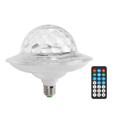 

Colorful LED Stage Light E27 8W Sound Control Crystal Ball Bluetooth Lamp
