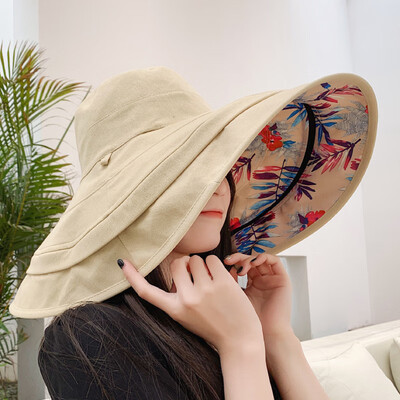 

New spring&summer hat eaves adjustable size fisherman hat outdoor sunshade zipper size eaves sunhat