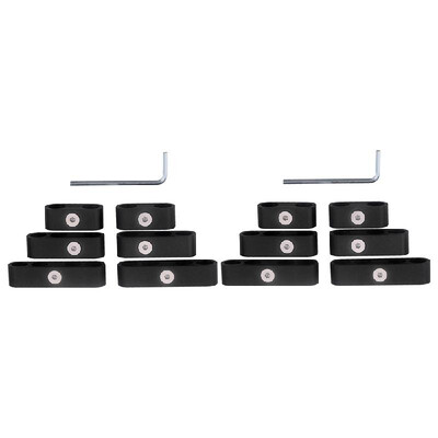 

12 PCS SBC 350 Spark Plug Wire Separators Dividers Looms CNC Premium Quality Aluminum Alloy Suits 7mm 8mm 95mm