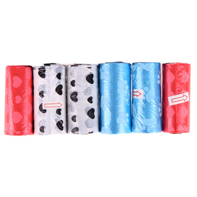 

6pcs Dog Pet Poop Carrier Bag Biodegradable Garbage Bags Clean-up Bag