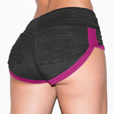 

Tailored Women Pocket Sports Shorts Gym Workout Waistband Skinny Yoga Short Pants