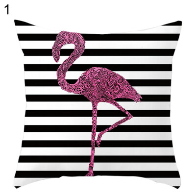 

45x45cm Flamingo Soft Throw Pillow Case Cushion Cover Sofa Bed Car Home Decor