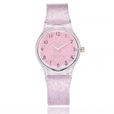 

Fashion watch Geneva colorful silicone student watch simple starry digital quartz watch
