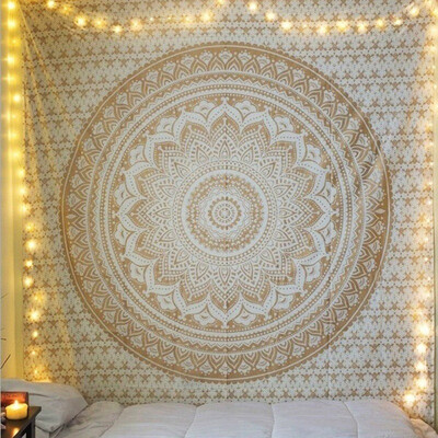 

Fashion 208145cm Indian Mandala Tapestry Twin Throw Wall Hanging Boho Tapestries Home Decor
