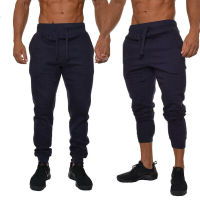 

SUNSIOM Men Long Casual Sport Pants Gym Slim Fit Trousers Running Joggers Gym Sweatpants