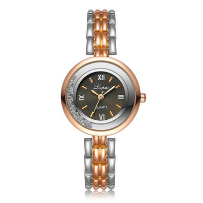 

High Quality Womens Watches Gold Dial Ladies Luxury Quartz Wristwatch With Rhinestone Alloy Bracelet Strap Clock Bayan Saat