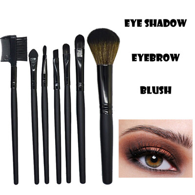 

〖Follure〗7 Pcs Wood Makeup Brush EyeShadow Brush Cosmetics Blending Brush Tool