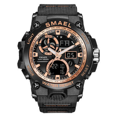 

SMAEL 8011 Male Military Watch Fashion Waterproof Wristwatch Multifunctional Digital Sport Watches