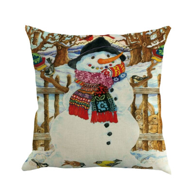 

Siaonvr Christmas Pillow Cover Pillowcases Decorative Sofa Cushion Cover 45x45cm