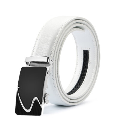 

Fashion White Belt Designer Belts Men High Quality Fashion Geometric Metal Automatic Buckle Genuine Leather Luxury Brand Belt