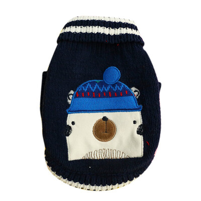 

Pet Clothes Knitted Sweatshirts Pet Christmas Clothes for Dog Coats Sweater Pet Hooded Jackets for Puppy Winter Cold Weather