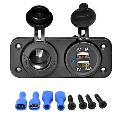 

Dual USB Car Motorcycle Truck Cigarette Lighter Socket Splitter 12V Charger Power Adapter Outlet