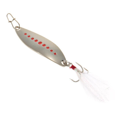 

YAPADA 5g-20g Zinc Alloy Spoon Fishing Lure Hard Bait Noise Sequin Paillette with Feather