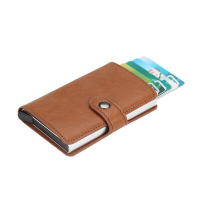 

Slim Bifold Leather Credit Card Holder Billfold Purse Checkbook Clutch For Men Women Wallet