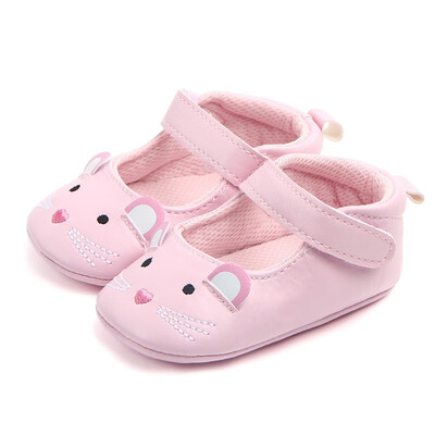 

Spring Autumn Newborn baby Cute Shoes Baby Princess Cartoon Anti-slip Soft Shoes PU Hook Animals Style Shoes for Baby 3 Color