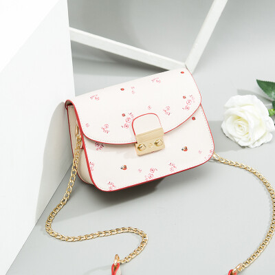 

Chaozhou Korean version of Western ladiesbags with texture inclined bag fashion chain one-shoulder small square bag