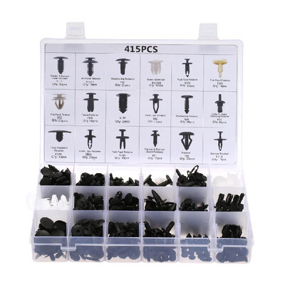 

Car Retainer Clips & Plastic Fasteners Kit Auto Fastener Clips 415PCS 18 Sizes Car Push Pin Rivet Trim Clips Panel Moulding Car Ac