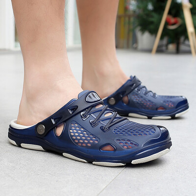 

Rose Summer Casual Mens Flats Breathable Antiskid Sandals Slippers Beach Hole Shoes