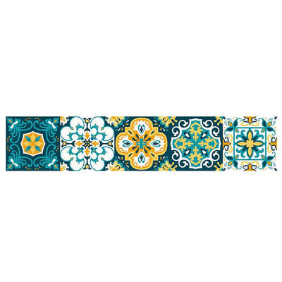 

Retro Tiles Wall Stickers Self-adhesive Decal for Bathroom Kitchen Decor