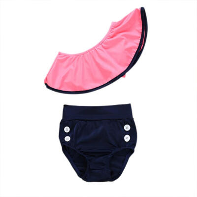 

Toddler Kids Girls Split Swimsuit Bikini Set Swimwear Beach Bathing Suit