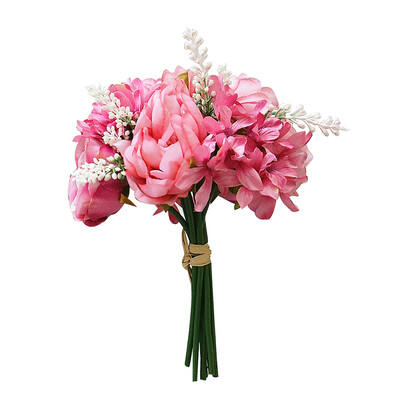 

1 Bouquet Artificial Peony Rose Flower Wedding Party Home Hotel Cafe Decoration