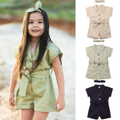 

Kids Toddler Baby Girls Bodysuit Romper Jumpsuit Playsuit Sunsuit Clothes Set