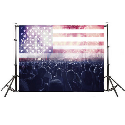 

Gobestart American Flag Background Independence Day Carnival Vinyl Photography Backdrops