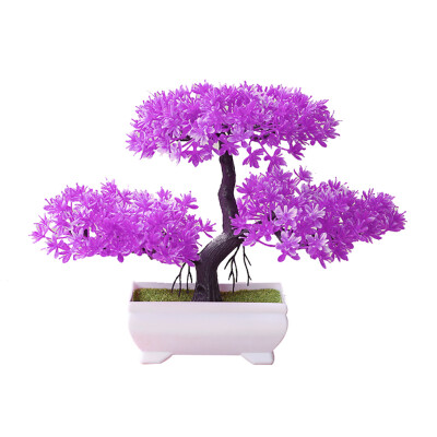 

Welcoming Pine Bonsai Simulation Artificial Potted Plant Ornament Home Decor