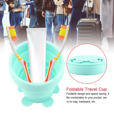 

170ml Silicone Foldable Travel Cup Retractable Water Mug for Outdoor Camping Hiking TravelingFoldable Travel Mug