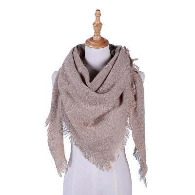 

Gobestart Womens Pashmina Shawl Wrap Scarf Solid Color Cashmere Shawl Loose Sweater