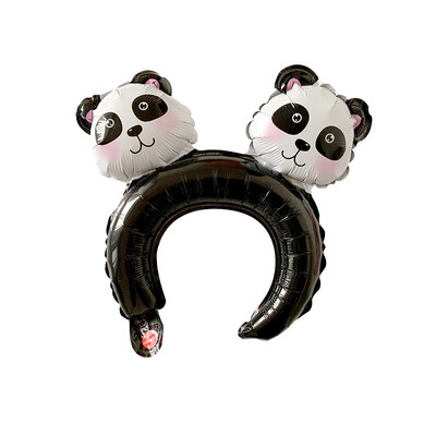 

FUNNYBUNNY 10PCS Small Gift Styling Headdress Aluminum Balloon Bear Bunny Ears Headband Delivery Animal Balloon Valentines Day