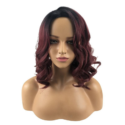

High-temperature Synthetic Lace Front Fiber Big Curly Wigs for The Long Curve Natural Matt Hairpiece