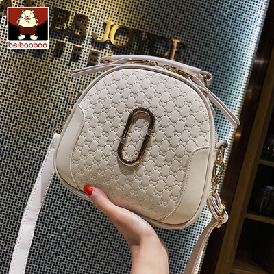 

Womens bag woman 2019 new fashion oblique satchel single shoulder shell bag mini hand-held Korean version of the girl 100