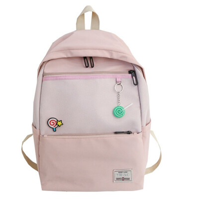 

Double - shoulder bag - Korean version of former resident uzzang high school student school bag girl department with lollipop smal