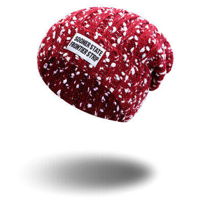 

Tailored Unisex Snowflake Hat Knitted Beanies Skiing Snow Warm Hats Slouchy Head Caps BK