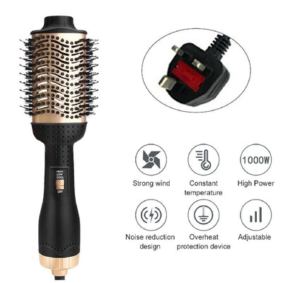 

Multifunctional Hair Comb Hair Dryer Brush Negative Ion Hair Curler 3 in 1 Dryer Comb Hair Straightener&Curling Iron AU