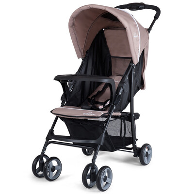 

5-Point Safety System Foldable Lightweight Baby Stroller-Coffee