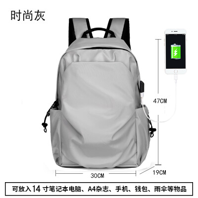 

Bi-shoulder bag mens backpack fashion sports leisure computer bag travel light high school college bag