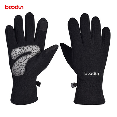 

1 Pair Winter Windproof Cycling Full Finger Fleece Warm Touch Screen Gloves SL