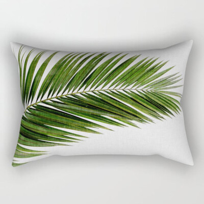 

Tropical Palm Leaves Printing Sofa Pillowcase Rectangle Cushion Cover Home Decor