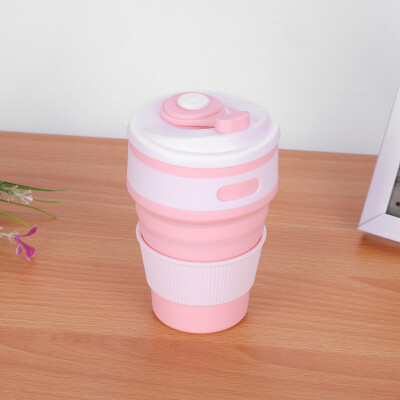 

350ml Silicone Collapsible Coffee Cup Portable Teacup Water Cups Mug for Indoor OutdoorCollapsible Silicone Cup